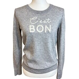 BANANA REPUBLIC C'est Bon Crew Neck Sweater Sz S Italian Cashmere Merino Wool